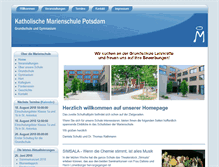 Tablet Screenshot of marienschule-potsdam.de